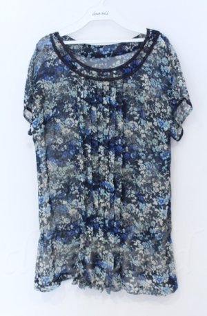 画像: INGEBORG / 花柄シフォンチュニック 11号 アオ O-25-11-24-011-LO-TO-OW-OS