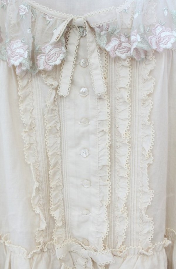 画像3: PINK HOUSE / ローズレース使いブラウス  キナリ O-25-11-24-015-LO-BL-OW-OS (3)