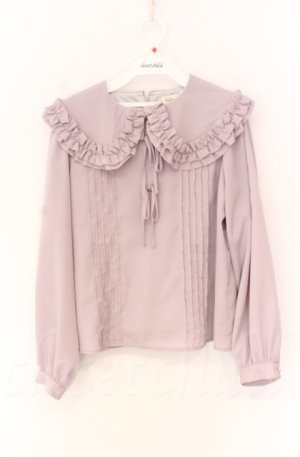 画像: evelyn / ビッグフリルブラウス F ラベンダー O-25-11-24-019-LO-BL-OW-OS