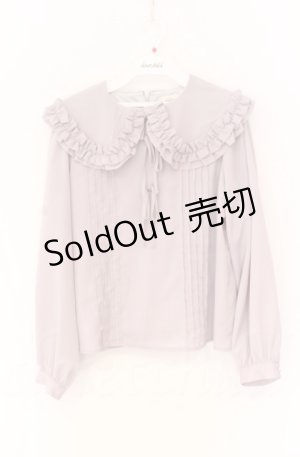 画像: evelyn / ビッグフリルブラウス F ラベンダー O-25-11-24-019-LO-BL-OW-OS