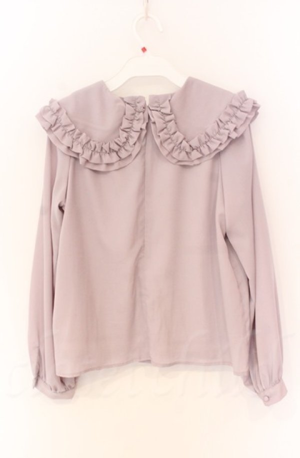 画像2: evelyn / ビッグフリルブラウス F ラベンダー O-25-11-24-019-LO-BL-OW-OS (2)