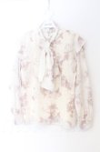 画像1: An MILLE / Flowerパネルフリルブラウス  アイボリー O-25-11-24-020-EL-BL-OW-OS (1)