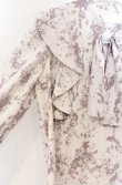 画像2: An MILLE / 花柄フリルボウタイブラウス  ベージュ O-25-11-24-021-EL-BL-OW-OS (2)