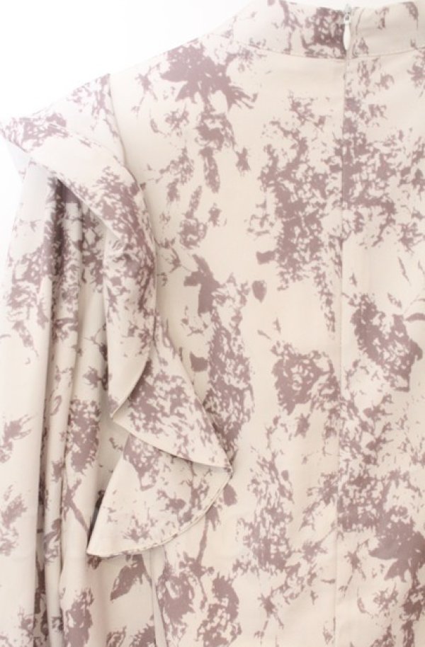 画像4: An MILLE / 花柄フリルボウタイブラウス  ベージュ O-25-11-24-021-EL-BL-OW-OS (4)