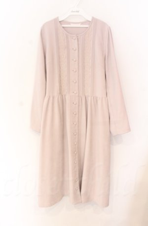 画像: PINK HOUSE / レース配色ワンピース  ピンクベージュ O-25-11-24-026-LO-OP-IG-OS