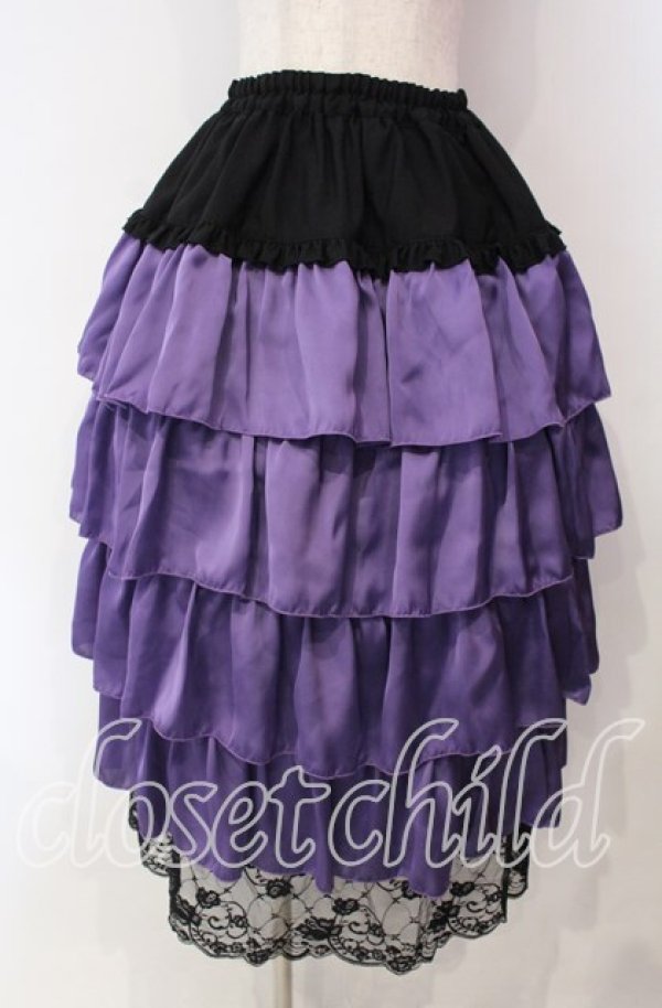 画像6: MARBLE / カメオタイ付き 全身コーディネート ヴァンパイアドレスセット  ブラック×パープル O-25-11-27-020-GO-OP-OW-OS (6)