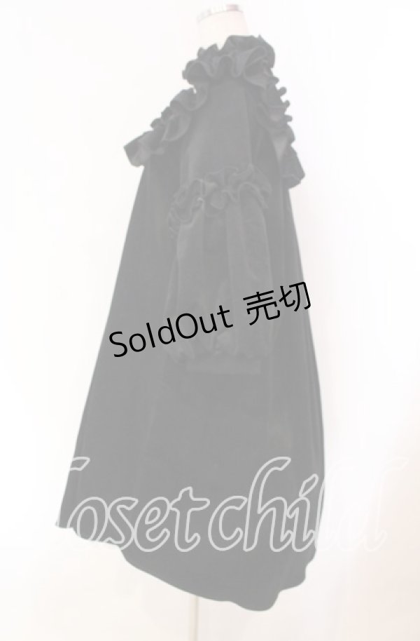 画像3: Na+H / inherit 別珍ワンピース  ブラック O-25-11-27-023-PU-OP-IG-OS (3)