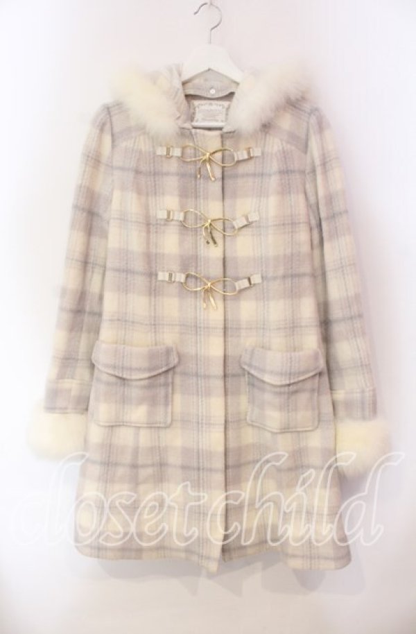 画像1: LODISPOTTO / リュバンプリンセスチェックダッフルロングコート  サックス O-25-11-27-024-LO-CO-IG-OS (1)