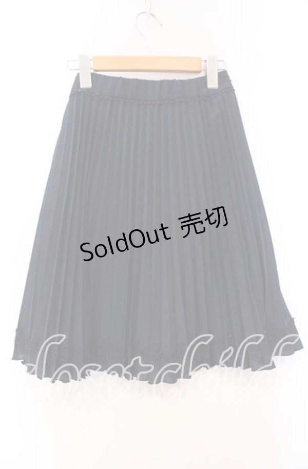 画像4: axes femme / プリーツスカート  ネイビー O-25-11-27-025-AX-SK-IG-OS (4)