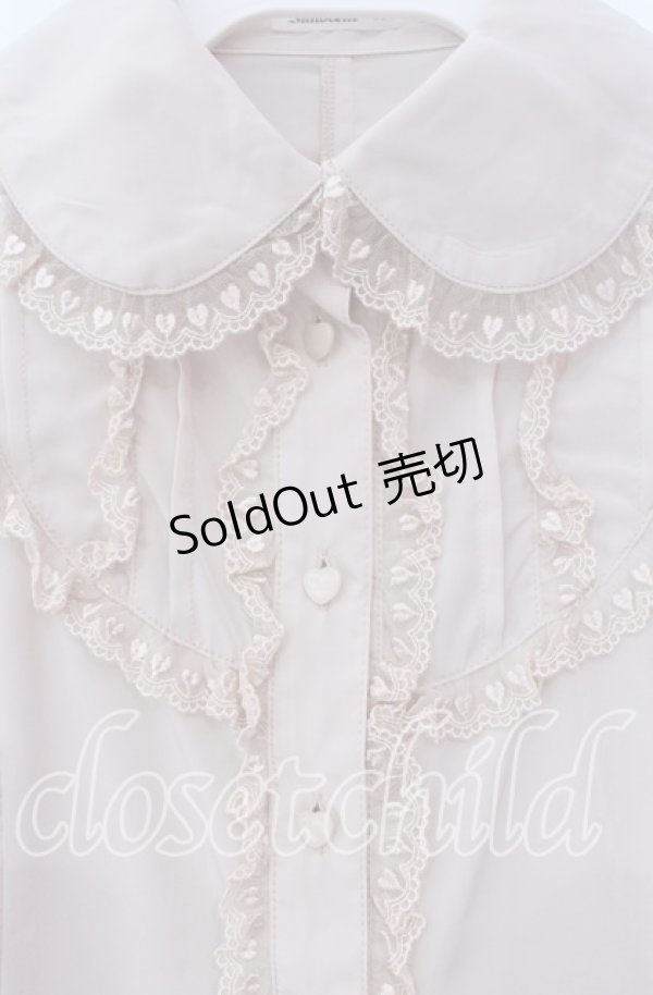 画像2: Innocent World / ハートローズブラウス M ピンク O-25-11-27-027-IW-BL-IG-OS (2)