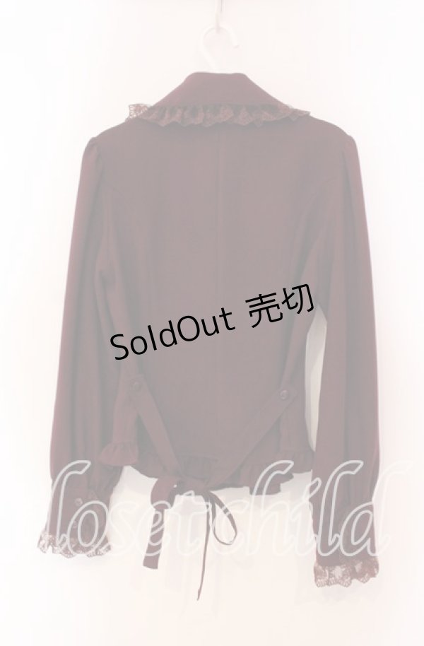 画像3: Innocent World / 丸衿オリジナルアムンゼンブラウス M ワイン O-25-11-27-031-IW-BL-IG-OS (3)