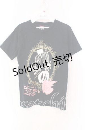 画像: Banana Fish / 白雪姫プリントTシャツ  ブラック O-25-11-27-036-PU-TS-IG-OS