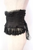 画像3: ATELIER PIERROT / Frill Short Corset コルセット  ブラック O-25-11-27-043-EL-TO-OW-OS (3)