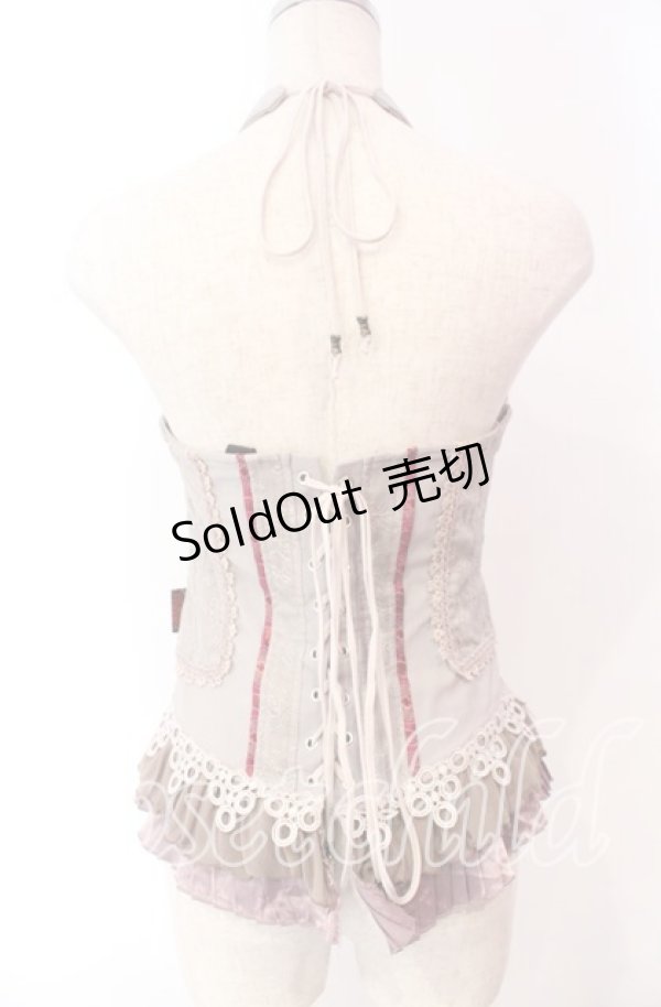 画像5: Ozz oneste / ジャガード配色ビスチェ  グレー×ピンク O-25-11-27-046-OO-TO-OW-OS (5)