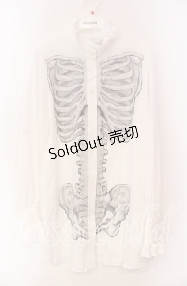 画像1: Royal Princess Alice / Madhatter's Tea Party ・まくら くらまコラボ スケルトンブラウス L シロ O-25-11-27-047-LO-BL-OW-OS (1)