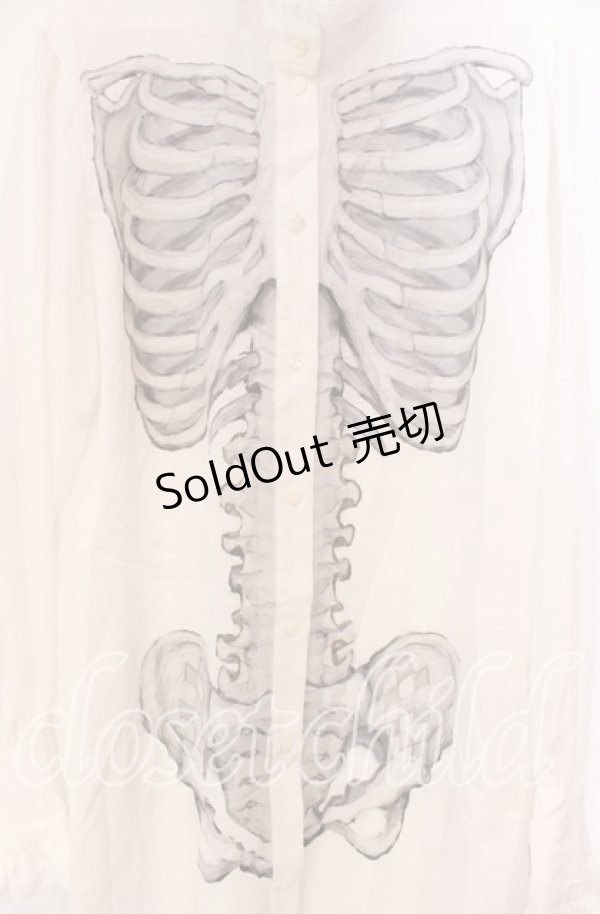 画像2: Royal Princess Alice / Madhatter's Tea Party ・まくら くらまコラボ スケルトンブラウス L シロ O-25-11-27-047-LO-BL-OW-OS (2)