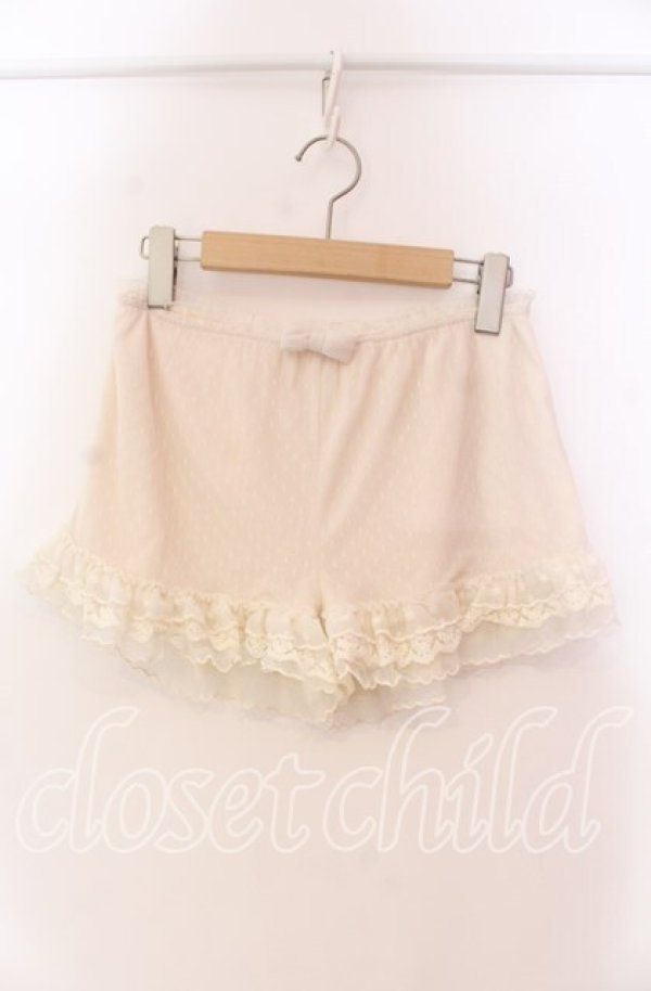 画像1: LIZ LISA / ドットチュールペチパンツ  アイボリー O-25-11-27-048-LO-PA-OW-OS (1)