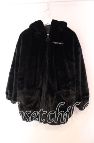 画像: scyray / rabbit fur blouson  ブラック O-25-11-27-053-PU-JA-OW-OS