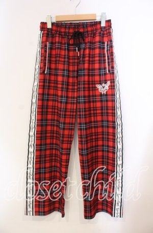画像: Grrr the Lipper / 満身創痍ジャージパンツ F レッド O-25-11-27-058-PU-PA-OW-OS