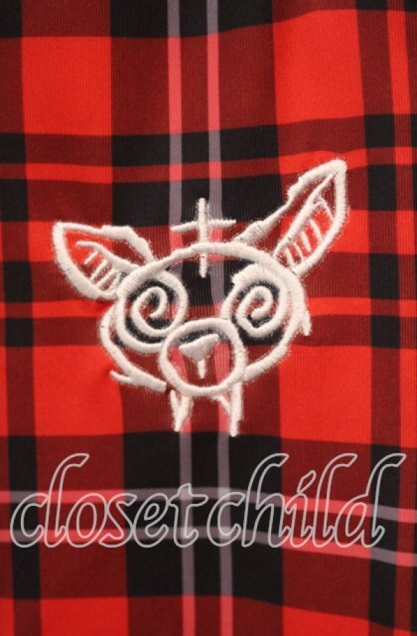 画像2: Grrr the Lipper / 満身創痍ジャージパンツ F レッド O-25-11-27-058-PU-PA-OW-OS (2)