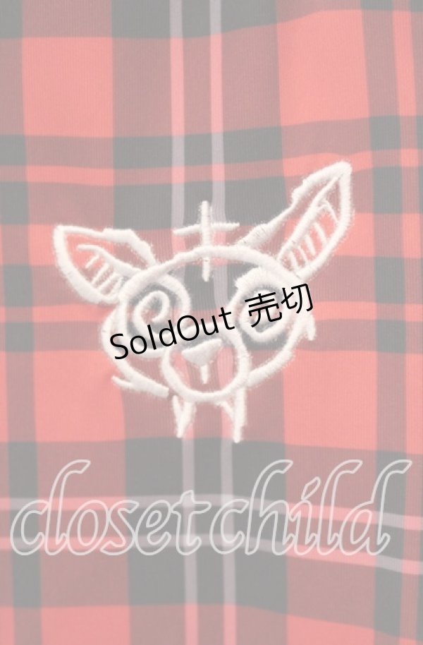 画像2: Grrr the Lipper / 満身創痍ジャージパンツ F レッド O-25-11-27-058-PU-PA-OW-OS (2)