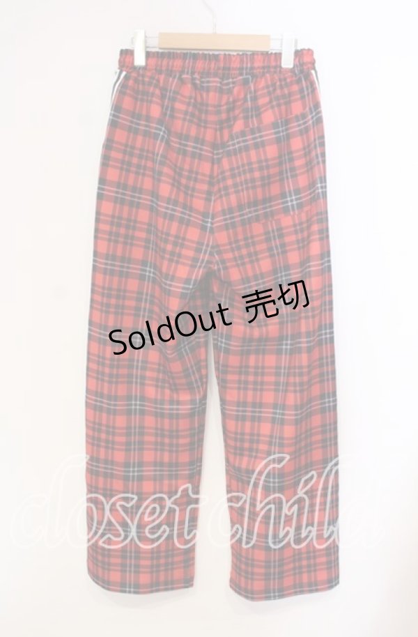 画像4: Grrr the Lipper / 満身創痍ジャージパンツ F レッド O-25-11-27-058-PU-PA-OW-OS (4)