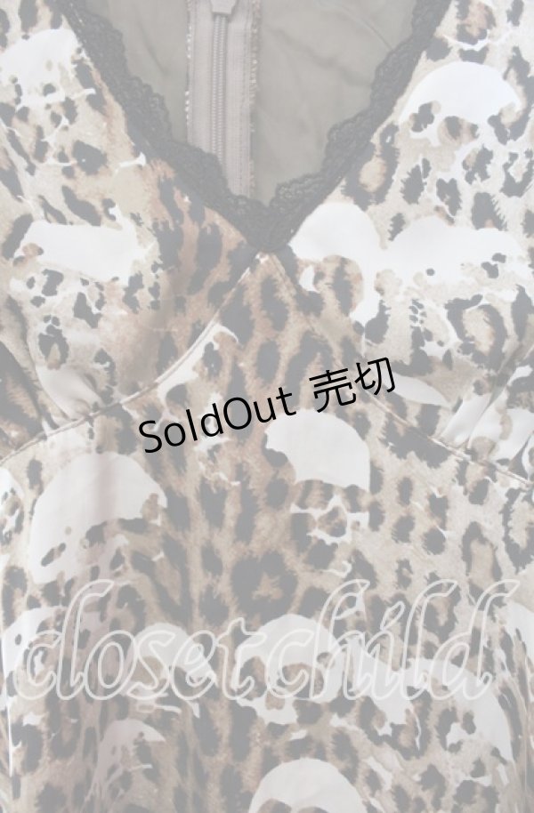画像2: HYSTERIC GLAMOUR / レオパードスカル柄チュニック F ブラウン O-25-11-27-060-PU-TO-OW-ZT455 (2)