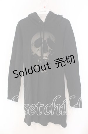 画像: HYSTERIC GLAMOUR / スカルベリーパーカーワンピース F ブラック O-25-11-27-061-PU-OP-OW-OS