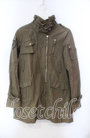 画像: HYSTERIC GLAMOUR / サソリワッペンミリタリージャケット  カーキグリーン O-25-11-27-068-PU-JA-OW-OS