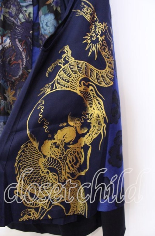 画像4: Qutie Frash / 8部丈ハカマパンツ  ブルー O-25-11-27-071-QU-PA-OW-OS (4)