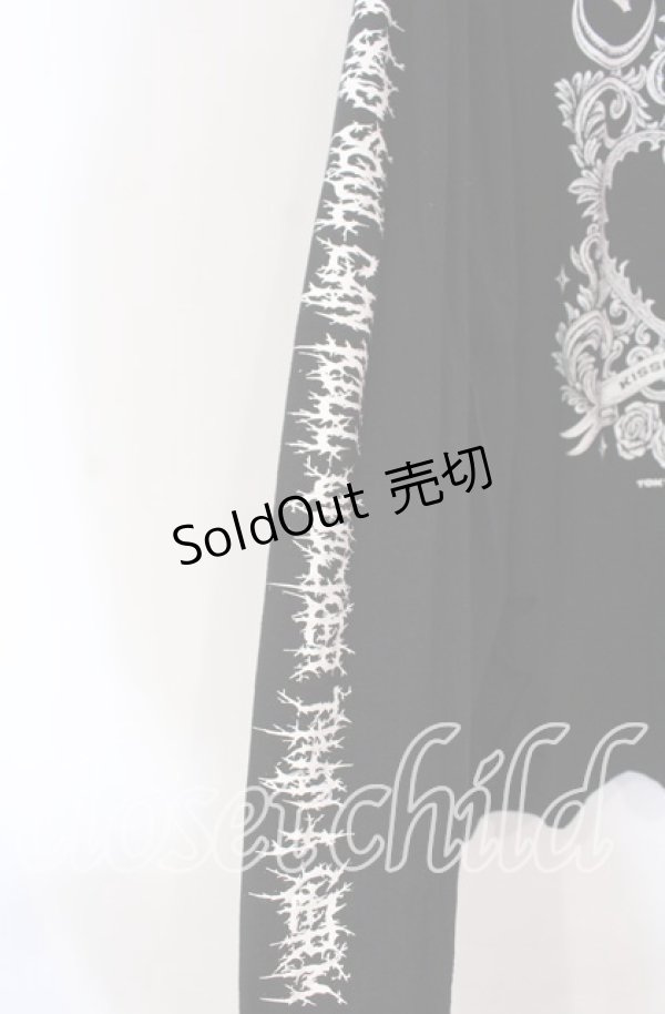 画像2: KRY CLOTHING / 「NIA」 ロングスリーヴ Tシャツ  ブラック O-25-11-27-074-EL-TO-IG-OS (2)