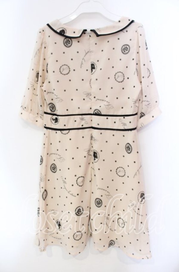 画像3: Fi.n.t / モチーフドットワンピース  薄ピンク×クロ O-25-11-27-076-CA-OP-IG-OS (3)