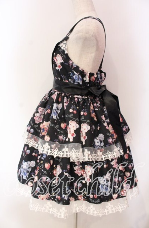 画像4: Royal Princess Alice / Skull Psycho bearジャンパースカート  クロ O-25-11-27-006-LO-OP-IG-OS (4)