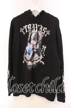 画像: TRAVAS TOKYO / 適当緑コラボパーカー  ブラック O-25-11-27-086-PU-TO-IG-OS