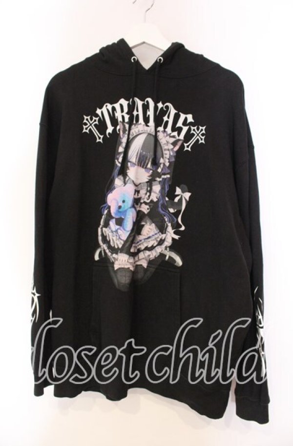 画像1: TRAVAS TOKYO / 適当緑コラボパーカー  ブラック O-25-11-27-086-PU-TO-IG-OS (1)