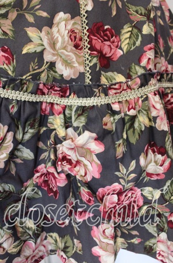 画像3: Dreaming Drop / お花のワンピース  クロ O-25-11-27-007-LO-OP-IG-OS (3)