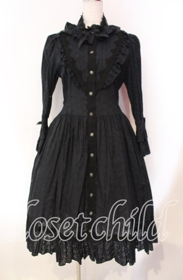 画像1: ALICE and the PIRATES / Le jardin secretシャツワンピース  クロ O-25-11-27-009-PA-OP-IG-OS (1)