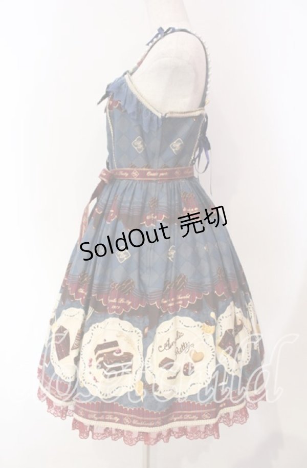 画像6: Angelic Pretty / Antique Chocolaterieパールジャンパースカート  ブルー O-25-11-27-011-AP-OP-IG-OS (6)