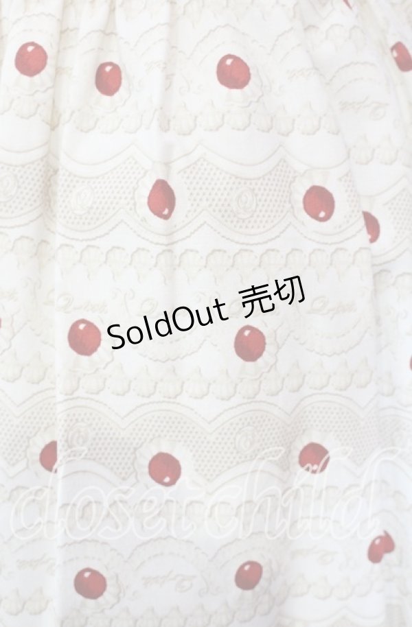 画像2: Q-pot. / チェリーポルカドットスカート M アカｘシロ O-25-11-27-012-QP-SK-YM-OS (2)