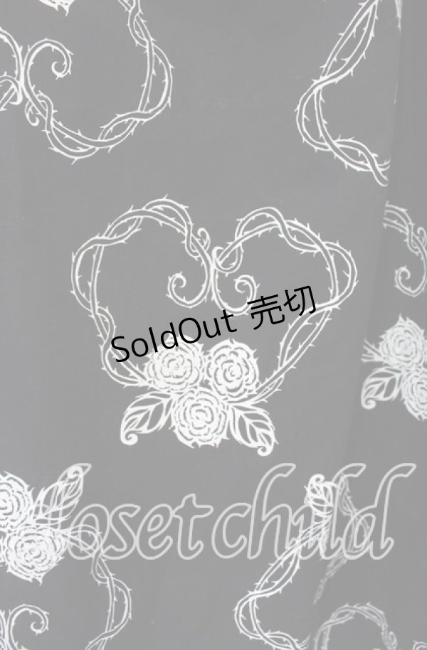 画像2: metamorphose / 茨柄スカート  クロ×シロ O-25-11-27-013-ME-SK-IG-OS (2)