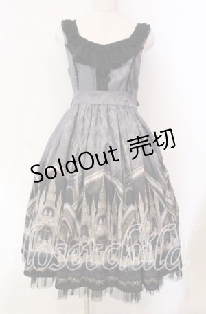 画像: axes femme kawaii / クラシックカテドラルワンピース  クロ O-25-11-27-016-AX-OP-IG-OS