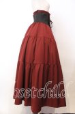画像3: BPN / ジャガードコルセット風ロングスカート M レッド×ブラック O-25-11-27-018-GO-SK-IG-OS (3)