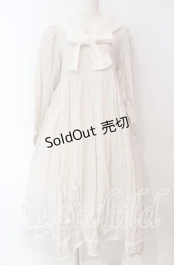 画像1: EXCENTRIQUE / スクエアネックワンピース OS アイボリー O-25-11-27-019-EL-OP-IG-OS (1)