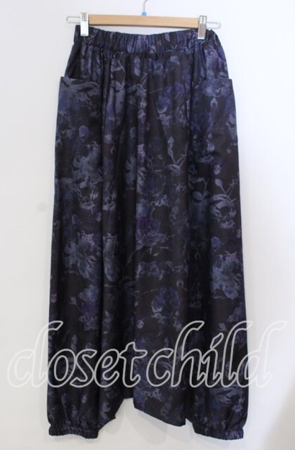 画像1: NieR Clothing / DARK ROSE FANTASIA SUPER LOOSE SAROUEL PANTS サルエルパンツ  パープル×ブラック O-25-11-28-001-PU-PA-IG-ZT454 (1)