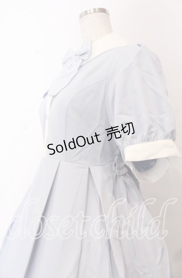 画像2: Amavel / Diner Girlワンピース F サックス O-25-11-28-044-CA-OP-OW-OS (2)