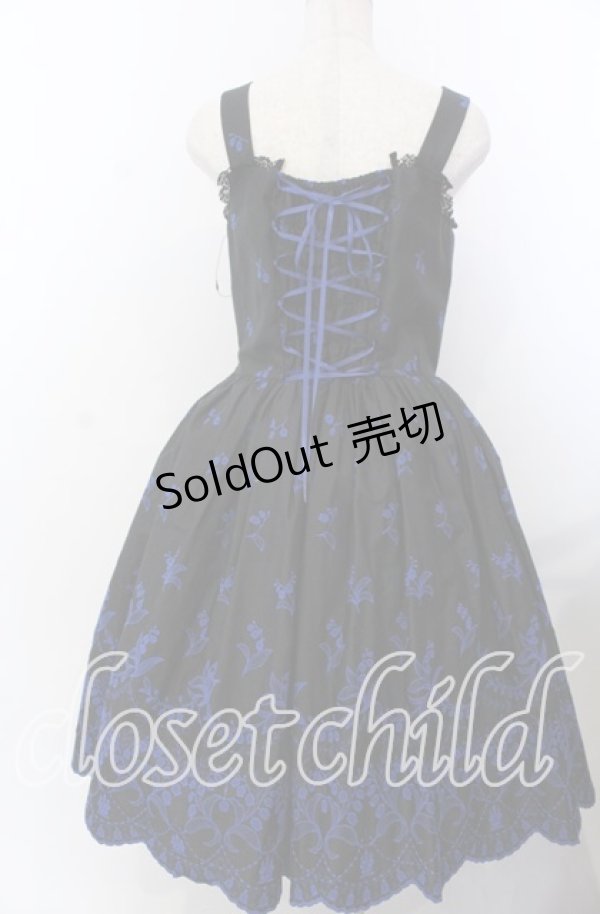 画像3: Moi-meme-Moitie / May lilyジャンパースカート 9号 ブラック×ブルー O-25-11-28-047-MO-OP-OW-OS (3)