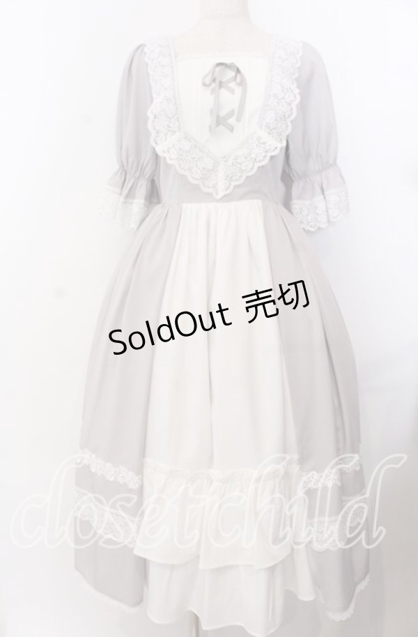 画像1: Chalmiere / シュエットワンピース M グレー O-25-11-28-048-LO-OP-OW-OS (1)