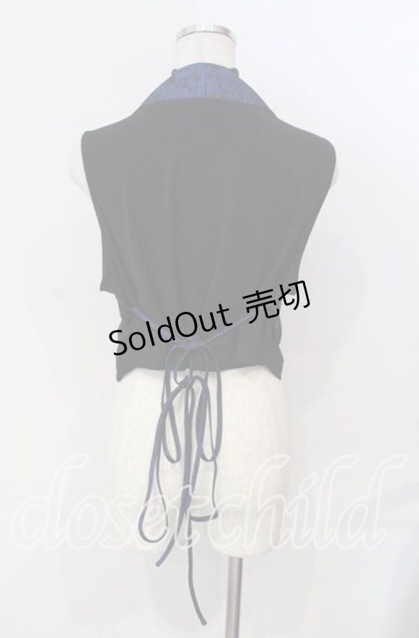 画像2: Qutie Frash / 着物カシュクールインナー  ブルー O-25-11-28-053-QU-TO-OW-OS (2)