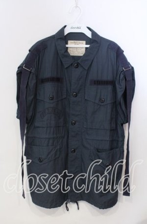 画像: RNA / ラットptミリタリーシャツ M ブルー O-25-11-28-060-PU-BL-OW-OS