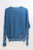 画像2: Jane Marple Dans Le Salon / Lyocell-cashmere cardigan M ターコイズブルー O-25-11-28-061-JM-TO-OW-ZT1130U (2)